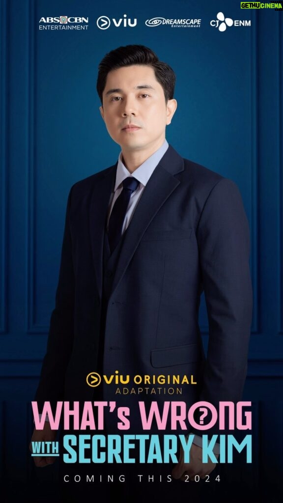 Paulo Avelino Instagram - Get ready with Paulo Avelino as Vice-Chairman! Watch out for ABS-CBN and Viu's collaboration as they bring you the #ViuOriginalAdaptation "What's Wrong With Secretary Kim." To be produced by Dreamscape Entertainment, the highly-anticipated rom-com series is coming this 2024! #ABSCBNxViuxDreamscape #GetReadyWithPau #ViceChairmanPH