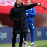 Pep Guardiola Instagram - Pep Guardiola on the Wembley touchline through the years ⏩
