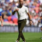 Pep Guardiola Instagram - Pep Guardiola on the Wembley touchline through the years ⏩