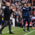Pep Guardiola Instagram - #premierleague (34) @officialnffc 0-2 @mancity #nfomci #mancity