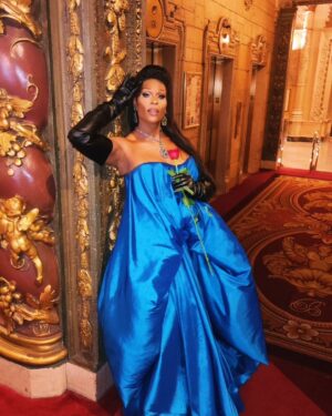 Peppermint Instagram - 💙💙💙 just in case you were still waiting for 👀👀👀

📸, Series and  reunion  provided by @peacock   @StudioLambert

💎by @ampedaccessories
 👗by @viktorluna
 💇‍♀️ by @incraigible_hair
 🏳️‍⚧️🏳️‍🌈 representation provided by...

#TraitorsUs #traitors🗡