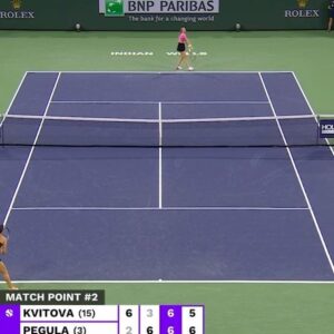 Petra Kvitová Instagram - That fourth match point save 😳

INCREDIBLE fighting spirit from @petra.kvitova 🙌

Through to the last eight in #TennisParadise!
