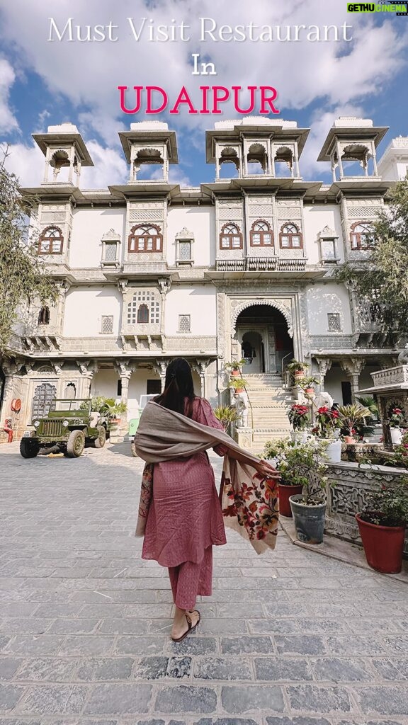 Pooja Gor Instagram - Save & share this reel for your next visit to Udaipur. Restaurant in frame : @ambrairestaurant Thank you @riaangeorge for introducing this place to me. [Udaipur, Restaurant, Cafe]