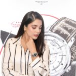 Pooja Gor Instagram – Time flies, but style is eternal. ⏳ Immersed myself in the world of @longines at a captivating event, learning about their legacy and admiring exquisite timepieces straight from the Swiss museum. Thanks for the fascinating journey, Daniel Hug! 

#EleganceIsAnAttitude #Longines #Timepiece #WatchLovers #SwissMade #LuxuryWatches #VintageStyle #Timeless