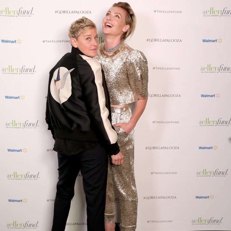 Portia de Rossi Instagram - ...she always makes me see the fun in things I would generally take seriously...she always makes me laugh 😆 @theellenshow @theellenfund #gorillapalooza