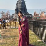 Pranavi Manukonda Instagram - మహాశివరాత్రి శుభాకాంక్షలు ✨❤️🙏🏻🦚 My designer: @shilpacouture ❤️ @isha.foundation @adiyogi.official #mahashivratri #awakewithadiyogi #shiva #spiritual #ishafoundation #adiyogi #sadhguru