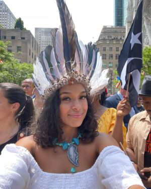 Princess Nokia Instagram - Yesterday was an absolute dream come true. Thank you @workingfamilies & @aoc for inviting me to March aboard your float at the Puerto Rican Parade. My heart is so full, I felt so at home, and made so many new friends. Alexandria, my darling sister. Sharing this moment with  you was a life changing milestone. You are so cherished and loved. I am so proud and in awe of the work you do on the behalf of our communities with the @workingfamilies and in Congress. @britt4congress @anamariaforny & @tiffany_caban I am also so proud of your political contributions and activism that you do on behalf of our people. You inspire me DEEPLY. Your are such lovely beautiful individuals. It was an honor to meet you all . Together we have all made our ancestors proud 🥹🥲💐💞🪶