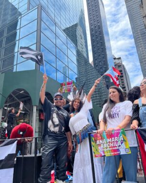 Princess Nokia Instagram - Yesterday was an absolute dream come true. Thank you @workingfamilies & @aoc for inviting me to March aboard your float at the Puerto Rican Parade. My heart is so full, I felt so at home, and made so many new friends. Alexandria, my darling sister. Sharing this moment with  you was a life changing milestone. You are so cherished and loved. I am so proud and in awe of the work you do on the behalf of our communities with the @workingfamilies and in Congress. @britt4congress @anamariaforny & @tiffany_caban I am also so proud of your political contributions and activism that you do on behalf of our people. You inspire me DEEPLY. Your are such lovely beautiful individuals. It was an honor to meet you all . Together we have all made our ancestors proud 🥹🥲💐💞🪶
