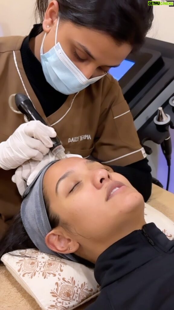 Priyanka Karki Instagram - DAILY DERMA ♥️ The only skin clinic I trust ☺️ Full vlog out on my official YouTube Channel 😉