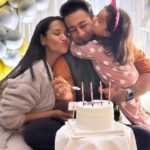 Priyanka Karki Instagram – Happy birthday DADDY ♥️
We love you so much ☺️

Full Vlog out on my official YouTube channel 🦋
Link in bio ♥️