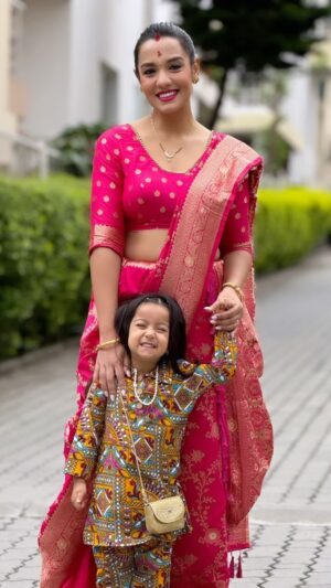 Priyanka Karki Instagram - Your love lights up my entire world ♥️☀️
To my amazing moms, I am so thankful that I have your blessings every step of the way 🥹😘
It gives me strength, courage and confidence to face this world every day😍
Thank you for all you do. EVERYDAY 🧿

Missed you today my dearest Ramantha mumsy 🥹