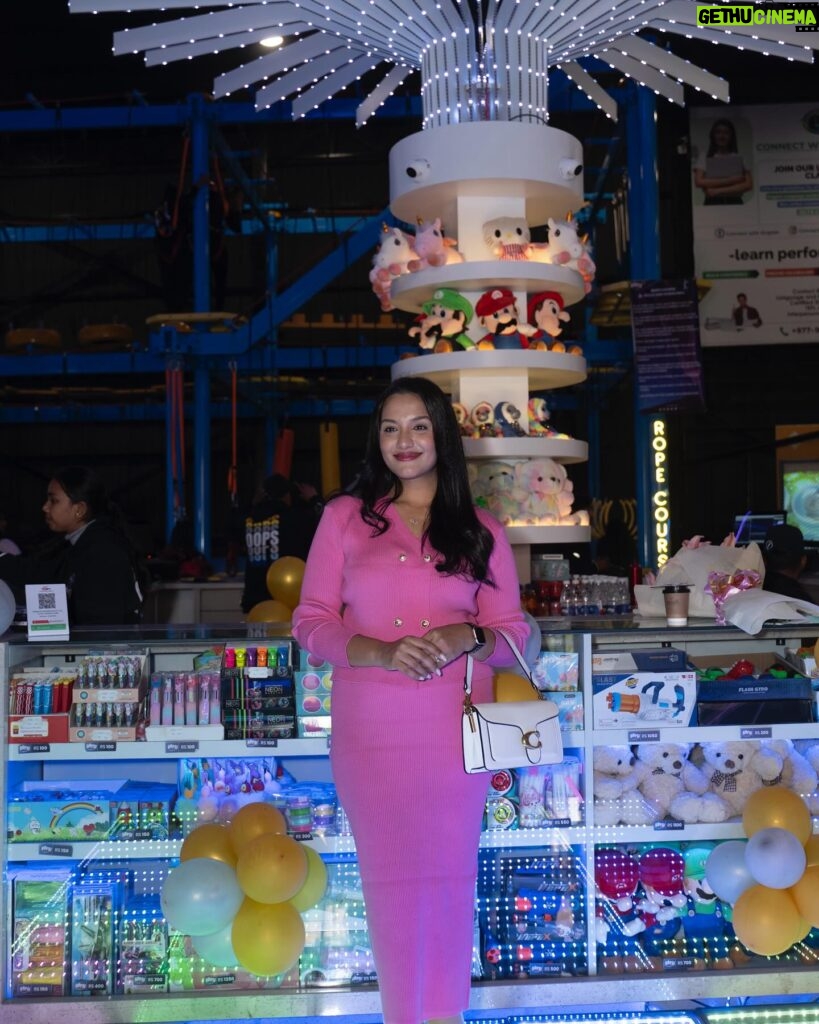Priyanka Karki Instagram - Such a fun space! I loved the ambience, the energy, the vibe and the feel! So many games for you and your little ones! Can’t wait to visit again! Congratulations @oopsinnepal for such a fabulous opening! 🦋🌸 Team - @thekdafashionhome @sham_vu @zira_jewellery