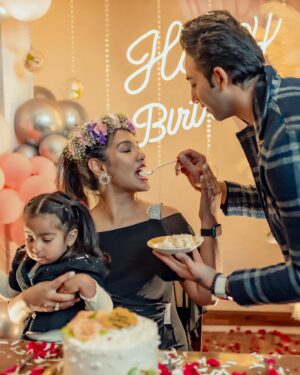 Priyanka Karki Instagram - Oh what a day!
Thank you for everything baby ❤️

तू जो मिला , तो हो गया सब हासिल 🥹

Looking forward to 37 🦋