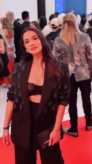Priyanka Karki Instagram - Oh what a spectacular night dedicated to the movement of Women Empowerment by @better_world_fund ♥️
An immersive experience, weaving together art, culture, and philanthropy for a cause that resonates globally! 
Thank you for inviting us Manuel. It was truly a beautiful night☺️

Thank you for this beautiful outfit @siwangiofficial 

#cannes #betterworldfund #cannes2024