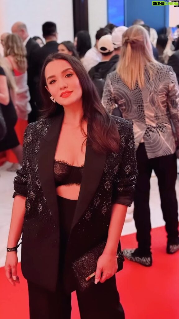 Priyanka Karki Instagram - Oh what a spectacular night dedicated to the movement of Women Empowerment by @better_world_fund ♥️ An immersive experience, weaving together art, culture, and philanthropy for a cause that resonates globally! Thank you for inviting us Manuel. It was truly a beautiful night☺️ Thank you for this beautiful outfit @siwangiofficial #cannes #betterworldfund #cannes2024