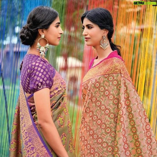Priyanka N. K. Instagram - RmKV Lino silk sarees are handwoven Kanchipuram silks that are 40% lighter. Crafted using a patented weave, RmKV Lino silk sarees have a delicate lattice pattern that makes the fabric especially airy. As our new ad shows, they’re the kind of sarees that will make you get ‘carried away’ with your celebrations. Thank you @priyankank for the beautiful vocals! #rmkv #myrmkv #rmkv98 #rmkvsilks #rmkvsilksaree #rmkvsilksarees #rmkvinnovations #rmkvlino #rmkvlinosilksaree #lightsilksaree #Kanchipuramsilksaree #Kanchipuramsilksarees #silksarees #festivesaree #occasionwear #Diwalisaree #handloom #handwoven #traditionalmotifsofindia #sareelove #ootd #newlaunch #newcollection