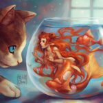 Qing Han Instagram - I heard its #mermay ! But I don't have any time to draw anything decent for it right now, I'm still working on a thing that'll hopefully be done soon. When it's out officially I'll post it 😆 Btw, I'm more active on Twitter these days cause I'm not too fond of the FB algorithms haha;;; • I'm actually super stressed today lol. I gotta go see my cardiologist for the first time post discharge, and my body has recently started showing signs that my heart's still not too good right now...I need to talk to the doctor and I'm so stressed cause in my head I keep thinking I'll need surgery again....most of the time I just try not to think about it haha... So anyways, here's a #throwback 😆 • • #mermaid #cat #illustration