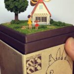 Qing Han Instagram - Catbus and house from Totoro~! 😻 • So I finished building the miniatuart boxed Ghibli Totoro papercraft~! The grass probably took the longest tbh lol~ i need smaller tweezers 😆 This is a self assembly laser cut kit. Be careful though, the instructions are in Japanese with pictures, but most of all some parts are so small you can easily lose or misplace it. Also it's really tiny for handling. 📌I can't remember which site I ordered this from since I ordered from a few different sites, so try googling "Miniatuart ghibli papercraft" and some sites should pop up 😊. Reliable sites include hlj, amiami, bento&co and hobbysearch (1990.co)📌 • Music - Ghibli Jazz by Cafe Music BGM Channel on YouTube