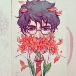 Qing Han Instagram - 🙉🙊🙈 • • • Fixed up and coloured an oldie. Based on the old Japanese "see no evil, hear no evil, speak no evil" (though the concept originated in China by Confucius, where it was shortened and brought over to Japan) • Ps. I chose Draco because he was so blind to all the faults and problems of his world until the last two books. I just like him better as a character; there's just more development and depth to me. Apologies for breaking up the golden trio 😆~ I debated with myself for a while today whether I should change it to Ron but I decided to stick with Draco and his narcissus flowers. You can think of this as the people who were trapped in Malfoy Manner~ - Pps. Hermione's got peonies, representing the riches and wealth of her mind which is coming out of her ears. Her theme doesn't have as much to do with deafness as much as the other two's speechless or blindness...except perhaps if her parents knew she was going to obliviate them, their protests would've probably fallen upon deaf ears.... - Ppps. Harry has lilies, and it's over his mouth representing the way he had no say over his life and by the end everyone was trying to silence him ("I shall not tell lies"). • • • I wish I had more time to do my own stuff this week but I got a deadline for the book cover coming up~~ and it's penguin publishing so i didn't wanna say no xD~