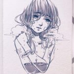 Qing Han Instagram - 🌧️ • • • • • Kinda had an existential crisis this morning lol...this is a work in progress. Maybe. Not sure if I'll touch it again though. Or if I'll even keep it here tbh. Hmm... I feel like every once in a while I need a good cry haha...even though it doesn't solve anything and I'm still stuck with a lot of debt....arghhhh...adulting is not fun guys. Not fun D;~