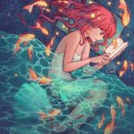 Qing Han Instagram - "Daydreaming ✨🐟" • • Thank you guys for 2 Mil followers omfg 😱😱😱 I'd love to be verified by @instagram by now tho 😂😭😭 pleaseeee~~ Also, thank you guys who came to my stream to watch this get slowly painted hahaha~ I spent so long on this ahhh I hope you guys like it 😭😭 Gotta go to rehab soon so that's funnnnnnnnn haaaahaha.... • • #illustration #mermaid #surreal #fish #art