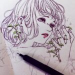 Qing Han Instagram - 🌱 Work in progress~~ redrawing an old thing 😁 I'm sorta back~! Now that I'm pretty much done playing most of Zelda, I'm finally sorta drawing outside of work again 😆~ ... I might be getting persona 5 though. Omg Dx. I gotta work on my self discipline......someone stop me. Why do the reviews look so good??!