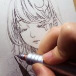 Qing Han Instagram - ✏️🌸 Just a bit of a process from a drawing I did while hospitalized. Debated with myself if I should post this or not but since I got nothing else...haha... I'm working on a book cover right now when I'm not resting (and I rest a lot lol) so I don't have anything to show yet, sorry XD~ Music: Junichi Kamiyama - poetry of wind Pencil- platinum Japan pro-use 3, but the tip bends easily so if you drop it, it may break...not sure if recommend? Lol