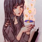 Qing Han Instagram - It's ma birthday~~ ☕️⭐️ 🌟if you enjoy my art, please consider buying me coffee?☕️ there's a link in my profile 😳 ~ Haha wow that felt weird to say 😂~ but yeah, I'd really appreciate the support 😁~ I thought, well, what better time than today to try this thing. Thank you guys for putting up with me haha~ • This is an idea I want to revisit in the future, hmm. Sorry for my absence these days 😵~ And yay my new signature doesn't look too bad~! XD~
