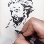 Qing Han Instagram - "Winter is coming" • Classic ned picture haha~ ref used. some brush pen practice. Also it looks like I still know how to draw men so yay. Lmao jk men is easy I just prefer drawing girls 😙 Just a 15 minute doodle~✒️ Also, just a heads up, I think old white men with beards and tall noses all look, uh, pretty similar. Sorry, lol...I mean, I can tell them apart if I really tried, but...yeah...it's just a fast doodle xD • Music: Game of Thrones theme composed by Ramin Djawadi sung by Adrisaurus on YouTube Lyrics by Karliene • #gameofthrones #nedstark