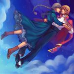 Qing Han Instagram - "Merry go Round of Life ☁️" 📌Please pinch to zoom in~! • Edited an old Howl & Sophie piece, since a lot of people were asking me to draw howl's moving castle on my ghibli posts haha~ redid their faces and Sophie's hair.