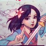 Qing Han Instagram - 花木兰🌸 Here's Mulan for #internationalwomensday ~ • Mulan was the first Disney film I ever saw here that I felt I could relate to, and not just because she was also Chinese; I've always grown up with a complex about image (and the huuuuge scar down my chest doesn't help and it kinda came back the past year haha;💧💧). But anyways xD~ She's just such an awesome, strong character on top of that. I still remember watching it at my mom's friend's house~ Who's your female role models growing up? xD~ • Fixed an old drawing~ sorry I don't have a lot of new stuff recently. The book cover for penguin publishing is almost done so I'll finally have sometime to draw something I can post 😆~