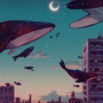 Qing Han Instagram - Migration 🐋🌃 • • • Trying for a calm vibe 😆 Did this a few months ago for my Patrons :D~ Thanks for all the support there~! 💕💕 ~ Happy thanksgiving American peeps~ ~ a lil update. good news first - I got a CT scan earlier this week and preliminary results looks good; the scar hasn't grown and maybe it might even be moving back...maybe? xD. I have noticed my physical scars from all my surgeries and stuff is actually becoming visibly smaller, so hopefully that means the scar in my heart that's trying to kinda kill me is also pulling back and getting smaller. So I'll keep taking my $300/month pill hahaha. Again, thank you to patrons who can help out.<~ I will def try to reply more • • • #artistsoninstagram #surrealism #cityscape #whale #sunset