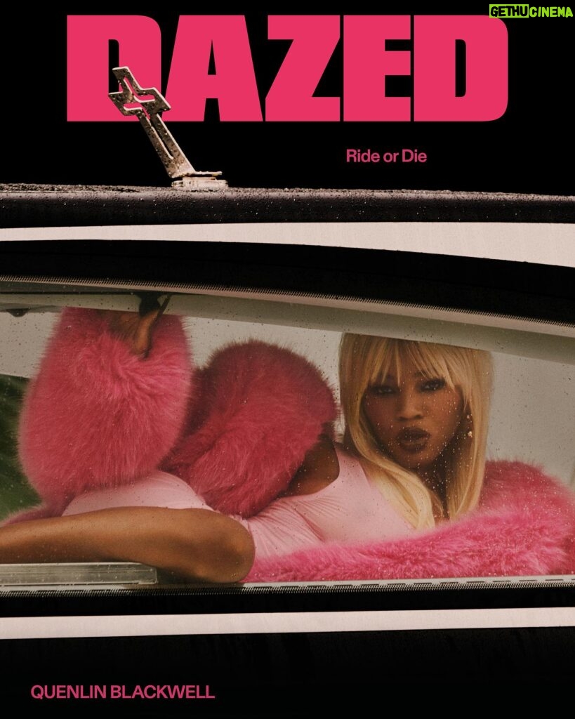 Quen Blackwell Instagram - DAZED MAGAZINE by @thibautgrevet Drop DEAD Gorgeous❤️‍🔥 (I’m literally in a moving hearse in paris). YALL IM ON THE COVER OMG. This has been a DREAM come true and I cannot believe this is real life. Thank you to the amazing team at Dazed. I will remember this moment for the rest of my life. Photography @thibautgrevet Styling @georgia.pendlebury Hair @_uncle__lee_ Make-up @beccawordingham Nails @nailsbysylvievacca Set Design @lucie_tescaro Movement Director @ryanchappell Production #chloelebrun @division.global Post Production @inkretouch Executive Talent Consultant @gkldprojects Text @heyheytreytrey Editor-in-Chief @ibkamara Art Director @gareth_wrighton Editorial Director @kaci0n Fashion Director @imruh #QuenBlackwell faux fur coat ALEXANDRE VAUTHIER, polyester mesh top and skirt COURRÈGES, Tiffany HardWear gold earrings TIFFANY & CO. Taken from the autumn 2023 #BEYONDBORDERS issue of #dazed