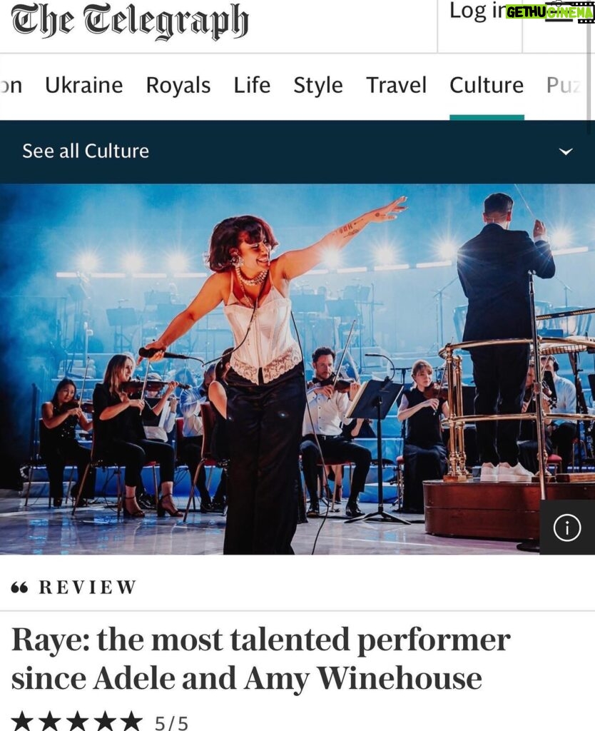 RAYE Instagram - The show of my ENTIRE CAREER, I can’t HANDLE THIS I am losing my mind reflecting on this show, and yes I am posting the reviews cus we got 5 freaking stars across the board 😭😭😭😭 headlining a sold out royal Albert hall accompanied by @heritageorchestra and the beautiful talents of the youth choir that is @flamescollective_ conducted and arranged by the monster genius that is @wakeuptom I CAN NOT BELIEVE THIS IS MY REAL LIFEEEEEE AFTER ALL THESE YEARS OF HUSTLE AND MONSTROUS DREAMS my city saw me for the artist I truly want to be and will continue to strive to be. Thank you to Pete @moombaproductions for dedicating 10 years of your life pouring your heart into my project through thick and thin, when I didn’t even have money to pay you what you deserved 😭😭😭 to @jonny_famous for making my shows sound ridiculous for the crowd, my insane beautiful tour family my goooooooodnesssssssss I will NEVER EVER EVER EVER FORGET THIS NIGHT as long as I am alive 😭😭😭😭😭😭😭😭😭😭😭