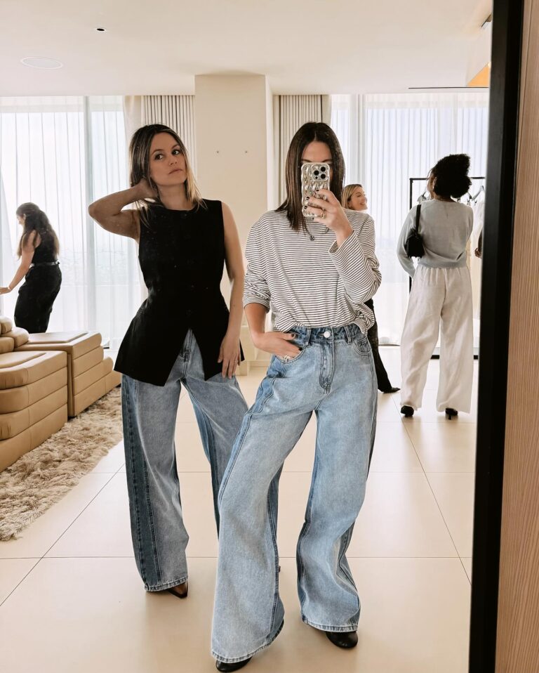 Rachel Bilson Instagram - DISSH 🖤 LA previewing the @dissh global VOL SS 24 collection with bestie @rachelbilson ( you guys it’s sooo good 🙌🏽) and beyond excited to finally meet founder and CEO @lucyhenryhicks the brand’s dream of a team 🌟