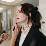 Rachel Brosnahan Instagram - Merci to the lovely team from @marieclairemag for getting ready with me for the @dior show in Paris! Repping la tour Eiffel by day and Friday the 13th by night. Congratulations to @mariagraziachiuri on another gorgeous show.