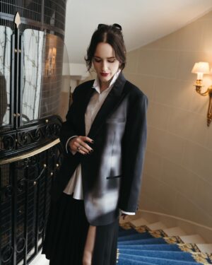 Rachel Brosnahan Instagram - Merci to the lovely team from @marieclairemag for getting ready with me for the @dior show in Paris! Repping la tour Eiffel by day and Friday the 13th by night. Congratulations to @mariagraziachiuri on another gorgeous show.