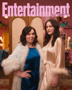 Rachel Brosnahan Instagram - Spent a perfect afternoon with @alexborstein paying homage to some of our favorite funny ladies. Thank you @entertainmentweekly. We had the best time.