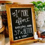 Rachel Hollis Instagram - Just 1% more effort everyday, leads to being 37 times better by the end of the year. This stat never ceases to inspire me. This weeks kitchen board inspired by one of the many bits of wisdom I’ve learned from @jamesclear