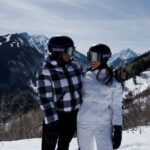 Rachel Lindsay Instagram - Learning to ski has been such a liberating, exhilarating and fulfilling experience. I’m calling it my midlife crisis. But it’s a reminder that you are never too old to learn something new and no matter how scary the unknown is you are strong enough to conquer it. 🖤 Still working on my form but my fits are fire! Thank you @revolve for keeping me fly on these slopes Shout to the best ski instructor and now friend @oolala_howiewee for challenging every time