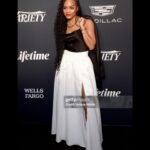 Rachel Lindsay Instagram - Grateful for an inspiring evening at the @Variety Power of Women event, where the incredible strength of women was on full display. I am inspired by the impactful work and generosity of these incredible ladies, and motivated to continue to do more for my community– because there's always room to contribute and make a difference. That’s the #PowerOfWomen 💪🏾 Thank you to @lifetimetv and @variety for an unforgettable night.
