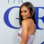 Rachel Lindsay Instagram - It was such an honor being the social media ambassador and presenter for #TheGracies for the second year in a row. ❤️ I left the evening feeling so empowered to share a space with such inspiring and trail-blazing women! Thank you @allwomeninmedia for having me and congratulations to all of the winners and honorees of the night! ⭐️ Dress: @halston Shoes: @stuartweitzman Styled by: @styledbyjuliekozak Hair: @ken_kandy MUA: @christinabarras