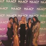 Rachel Lindsay Instagram - Spring Cleaning ✂️ Thank you to everyone that voted for @higherlearning. It’s always an honor to be nominated for an @naacpimageawards. We are so proud of the work that we do 🖤 Hair: @ken_kandy MUA: @christinabarras Dress: @lidee_woman @litagency Shoes: @ysl Nails: @kiku_nail Necklaces: @brilliantearth @child_of_wild @thegivingkeys Rings: @davidyurman @cartier Bracelets: @tiffanyandco @davidyurman