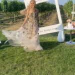 Rachel Zoe Instagram - Is it summer yet because this is where I am in my mind right now wearing a forever favorite @oscardelarenta 🦋 princess gown .. anyone else?