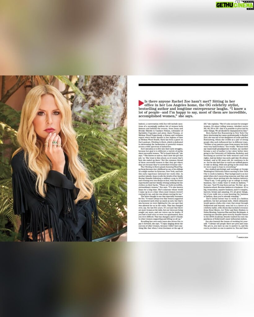 Rachel Zoe Instagram - An absolute honor to be on the cover of @businesstravelerusa sharing a bit of my journey to get here and how important it is to pay it forward and support other women. Thank you @stylewriternyc for such a special feature I loved our conversation so very much. 🙏🏻