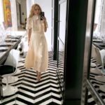 Rachel Zoe Instagram - In a rare moment I step outside of my 70s sequined disco self 👗 @zimmermann #lady 🌸