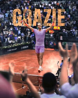 Rafael Nadal Instagram - The eternal city will never forget.

#IBI24 | @atptour | @rafaelnadal