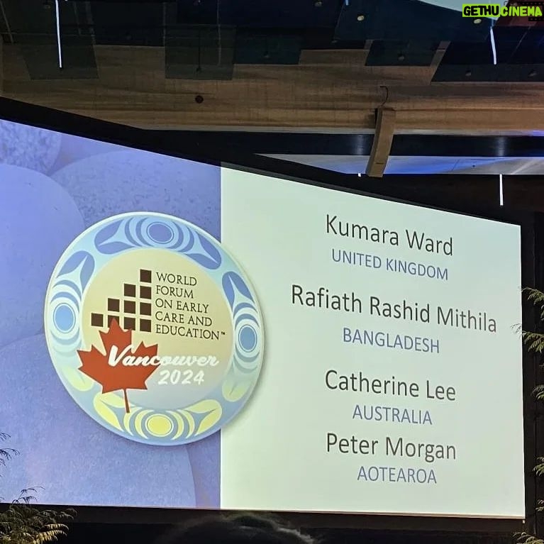 Rafiath Rashid Mithila Instagram - It was an honour for me to speak at a panel and at the closing ceremony of the World Forum on Early Care and Education 2024 in Vancouver, to share about @bracworld 's work on Early Childhood Development and how we integrate climate and ECD in our Green Play Labs. #BracInternational #NotJustAnyJob