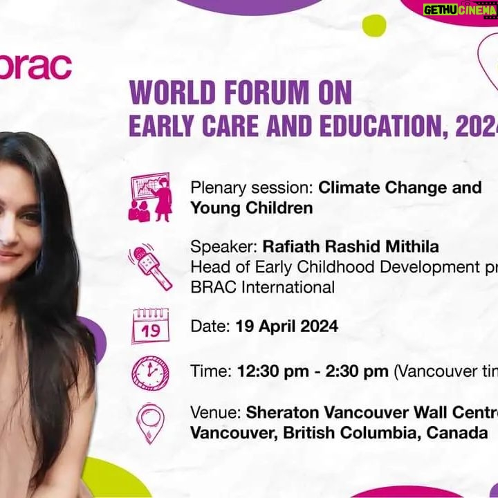 Rafiath Rashid Mithila Instagram - 🌍 NURTURE THE FUTURE 🌱 Don't miss the closing plenary on ‘Climate Change and Young Children’ at the World Forum on Early Care and Education! Join us to discover how nurturing children’s curiosity and empathy for nature can shape their role in climate action to build a sustainable future. #WorldForumOnECE2024 @bracworld #earlychildhooddevelopment #climateaction