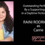 Raini Rodriguez Instagram - Daytime Emmy Voters💜 Rekindling Christmas is up for several categories, including a potential nomination for myself in the Outstanding Performance by a Supporting Actress in a Daytime Fiction Program category✨ Everyone on and off camera worked so hard and this movie was made with lots of love💕Thank you to the Emmy voters for considering our beautiful movie and good luck to everyone reaching for the same dreams!